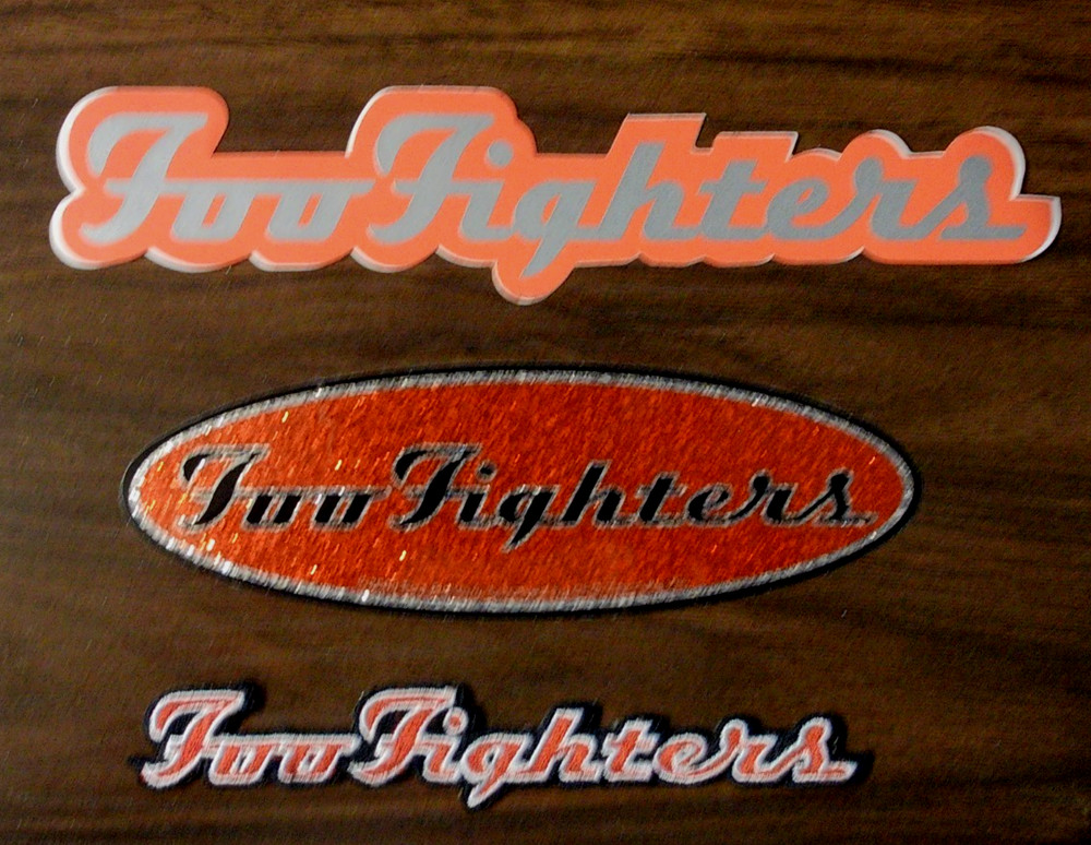 Foo Fighters Stickers (2) and Patch (1) lot