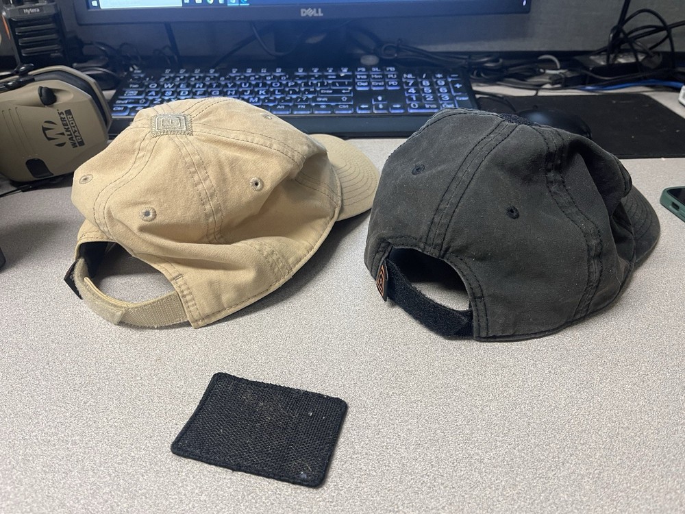 5.11 Tactical Hook & Loop Patch Panel Ball Caps (2x) Black, Tan, One Size, Patch