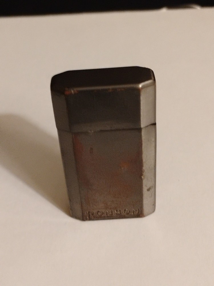 Ronson Jetlite Butane Lighter Adjustable Flame Refillable Grey