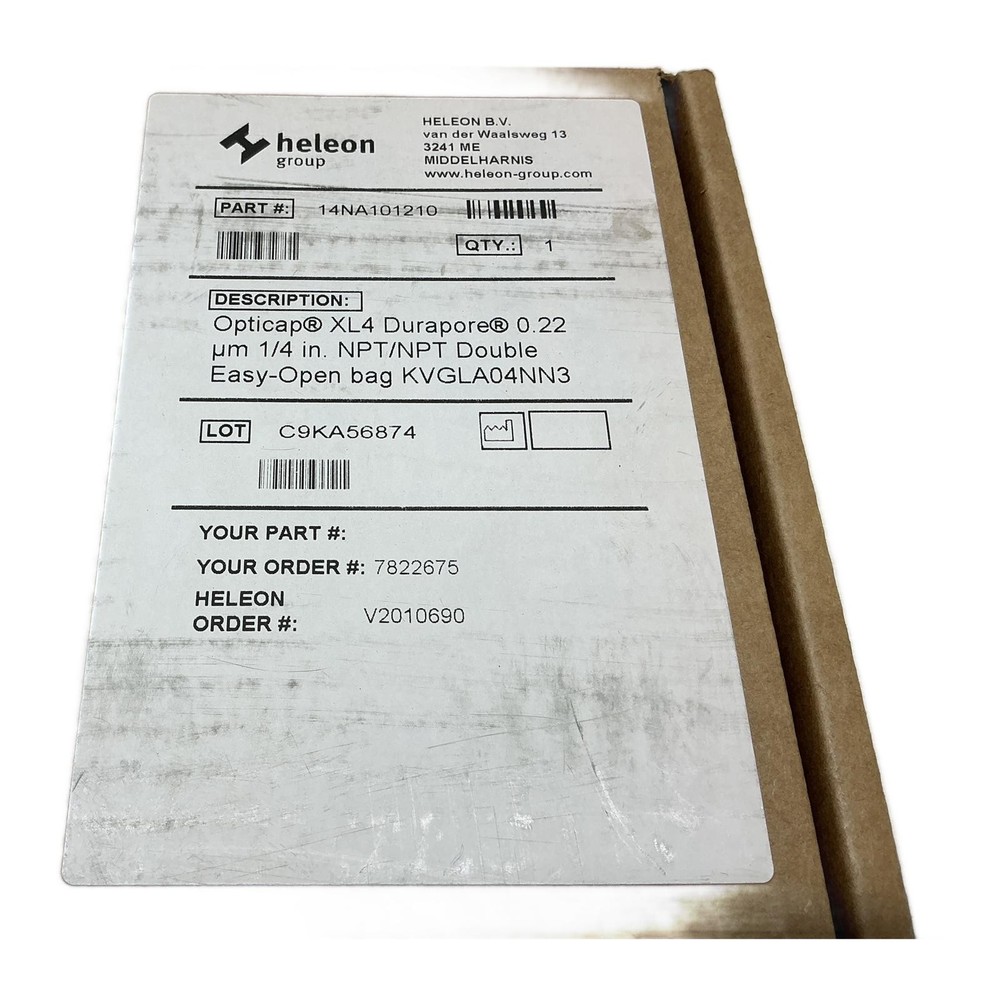 KVGLA04NN3 Opticap XL4 Modules MILLIPORE, Plastic filter capsule, KVGLA04NN3...