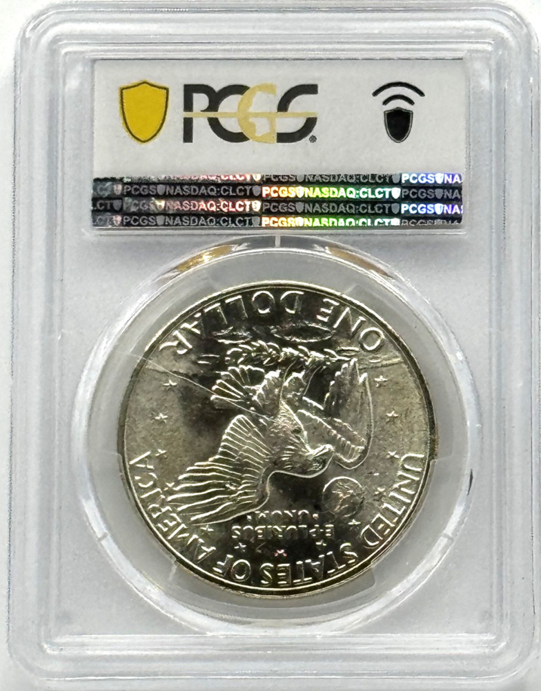 1973-S Eisenhower (Ike) Silver Dollar PCGS MS65 Blue Label