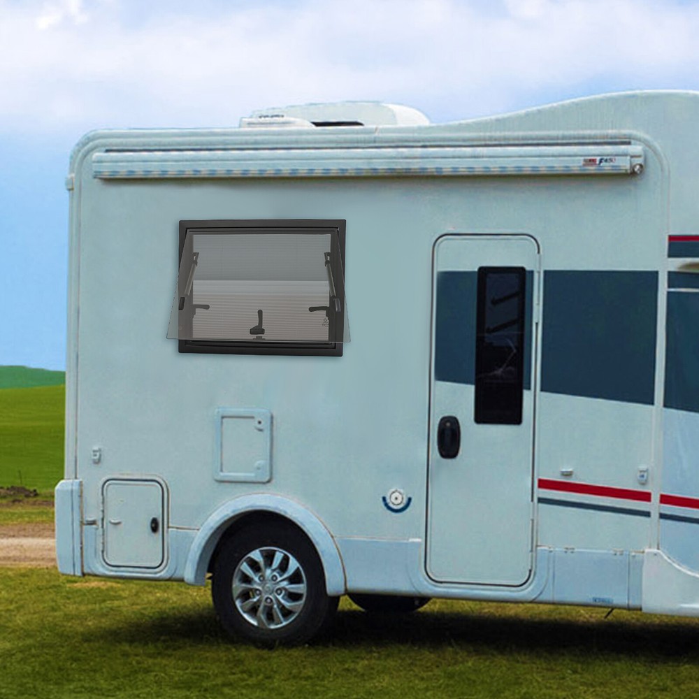 600x450mm RV Caravan Camper Van Push Out Window RV Window With Window Screen