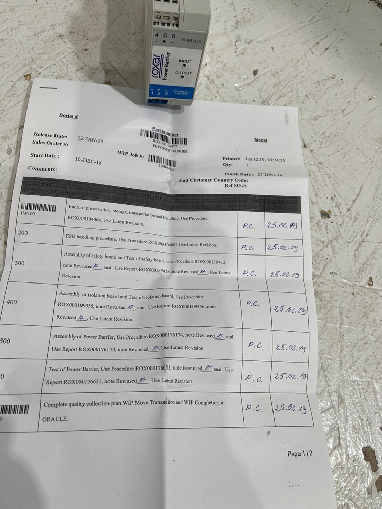 ROXAR FE POWER BARRIER ROX000108477