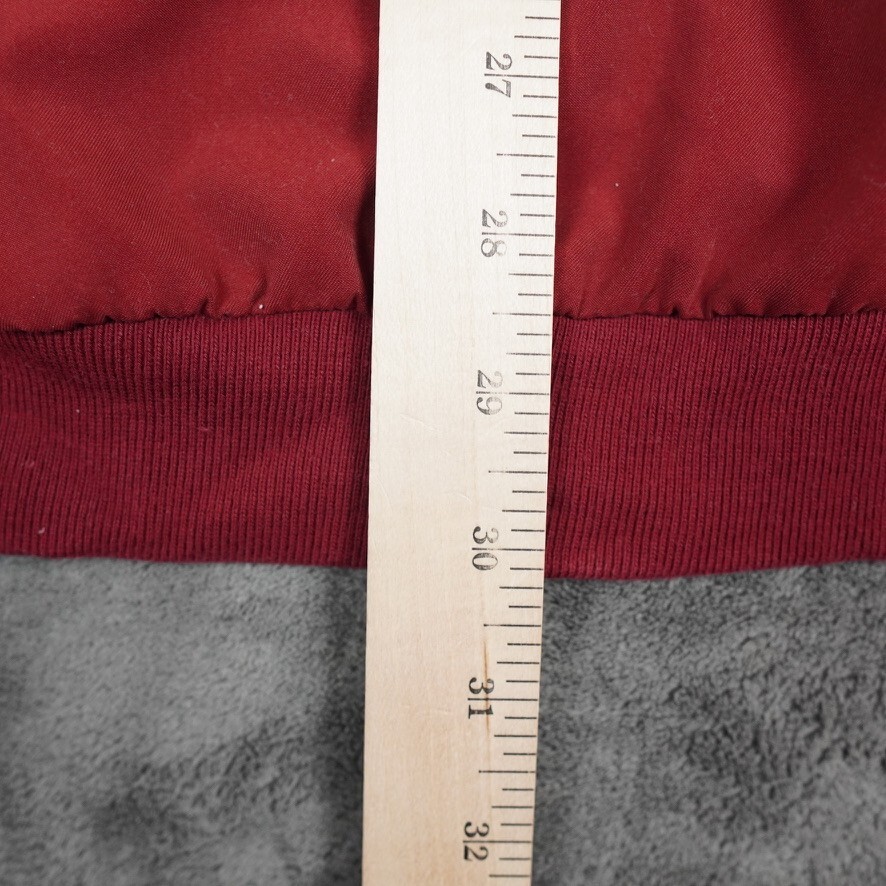 VTG Woolrich Jacket Mens Extra Large Red Lined Pullover Golf Sport Outerwear