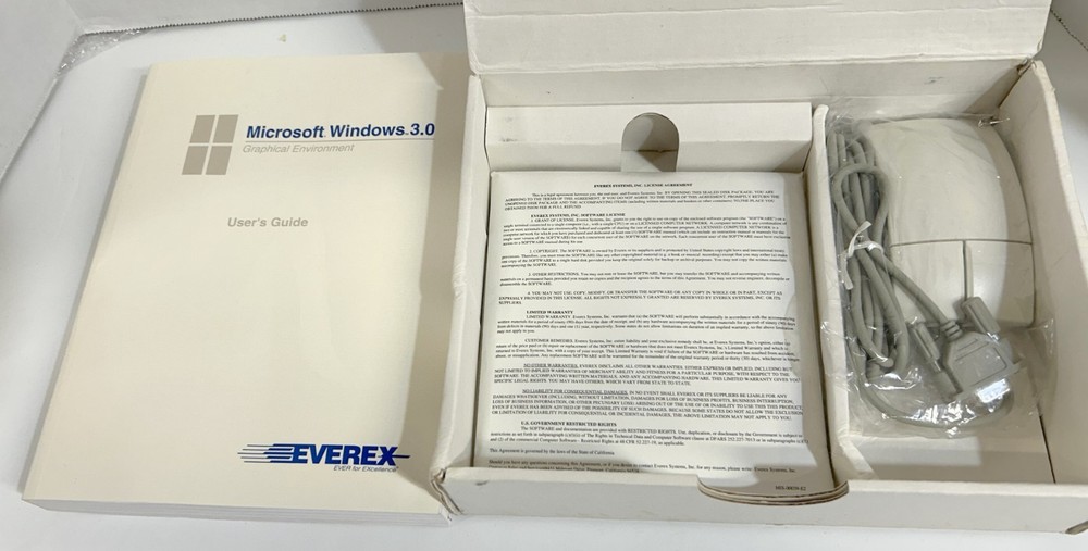 Everex Computer Pkg w/Windows 3.0 & Mouse  (new never used)