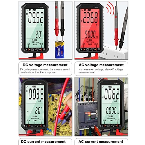 ET8134 Digital Multimeter Voltage Current Meter with LCD Display Automatic