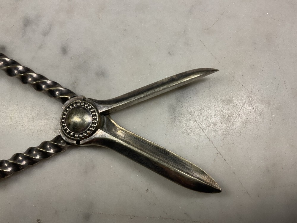 Shears Scissor Silver Plate Grape Shears