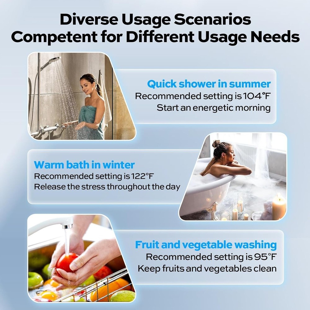 ORBEK 14kW 3.38 GPM Tankless Water Heater Electric On Demand Instant Hot Water