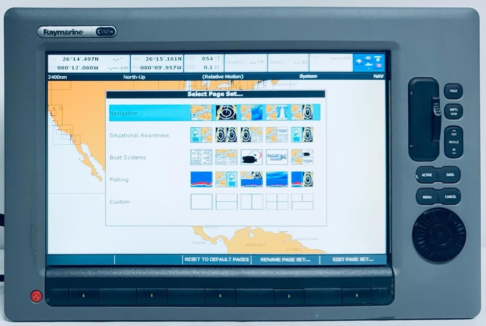 Raymarine C140W Widescreen Multifunction Display E62115