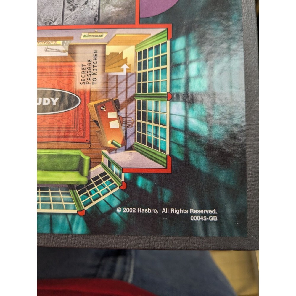 2002 Clue Board Game Replacement Parts Game Board Instructions