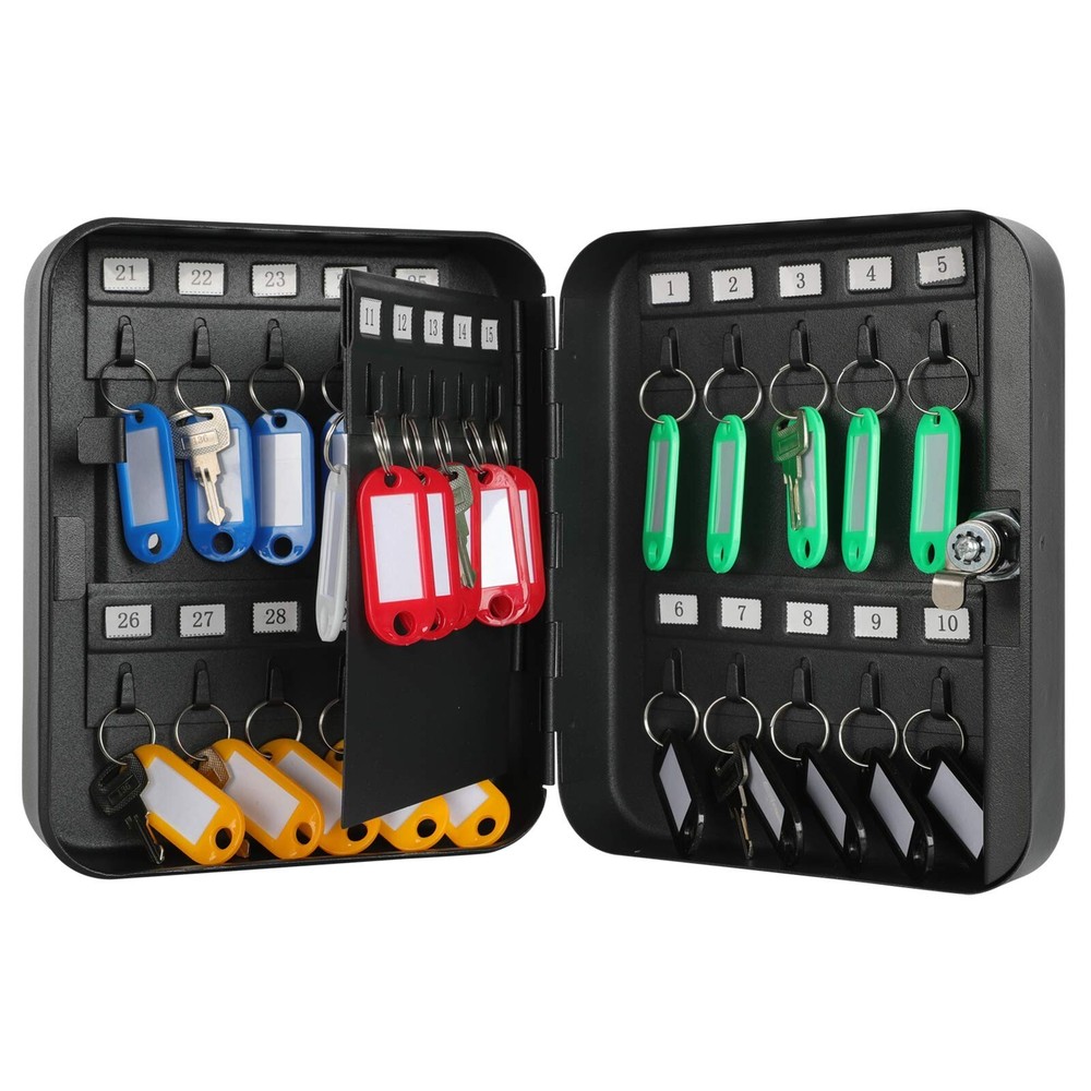 KYODOLED Key Cabinet Wall Mount,Locking Key Organizer,Key Storage Lock Box wi...