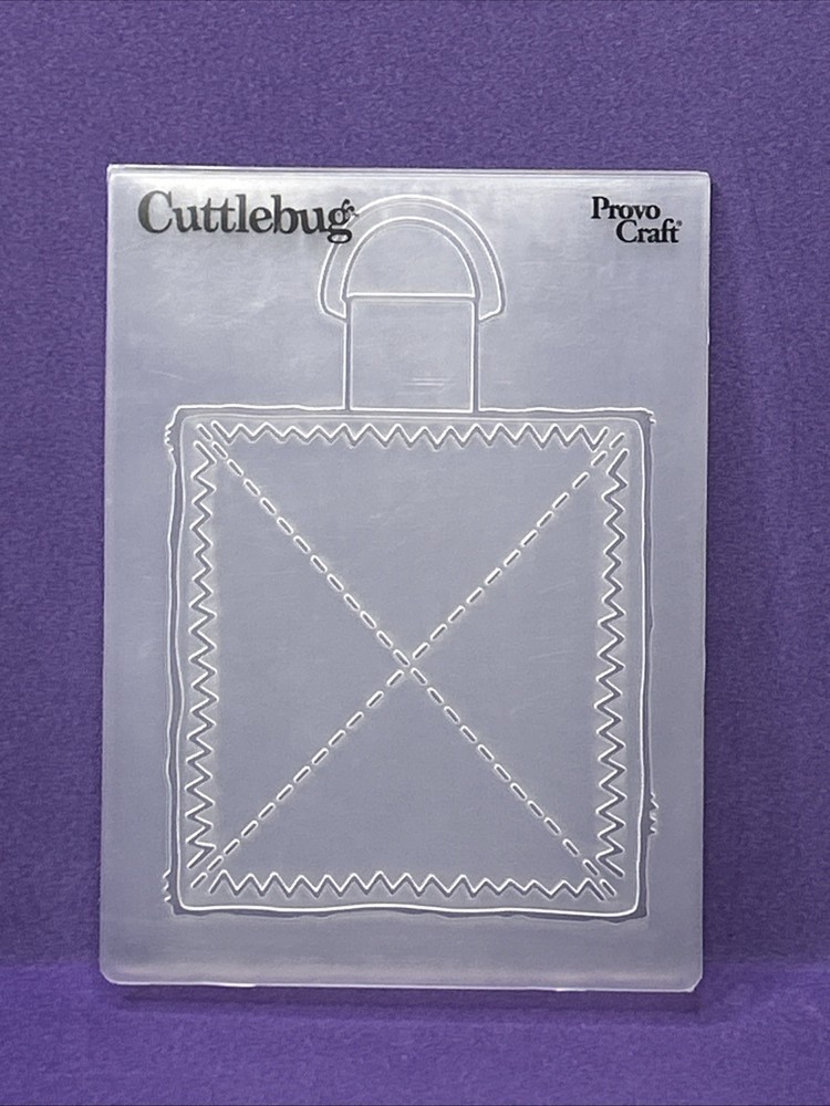 Zig Zag Tag Embossing Folder Cuttlebug Provo Craft Card Making Scrapbooking
