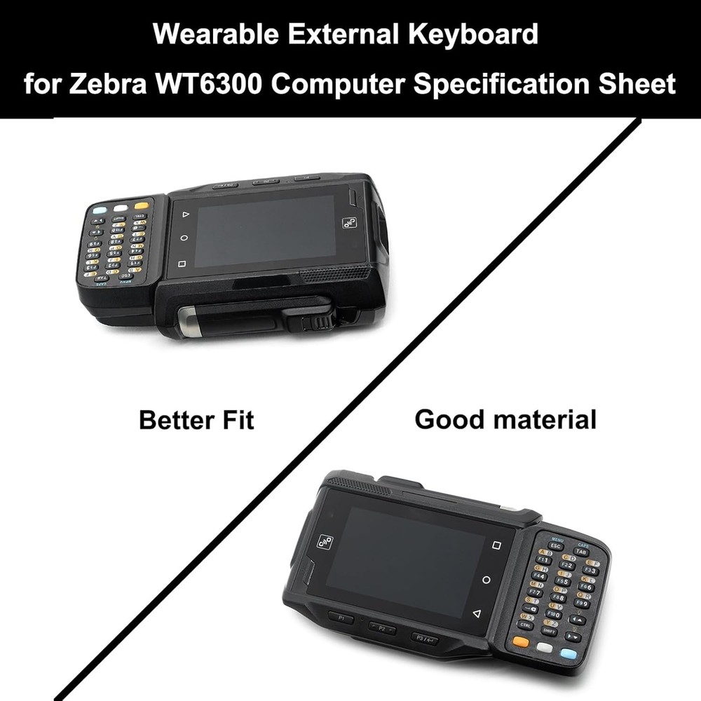 WT6300 Wearable External Keyboard for Zebra WT6000 WT6300 Specification Sheet