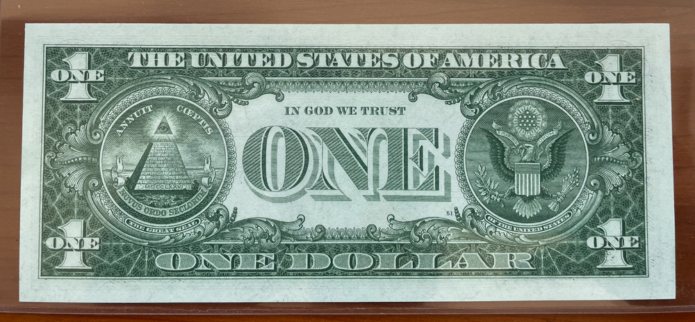 (5) FR 1619 $1 "SILVER CERTIFICATE" STAR NOTE 1957 RAW GEM