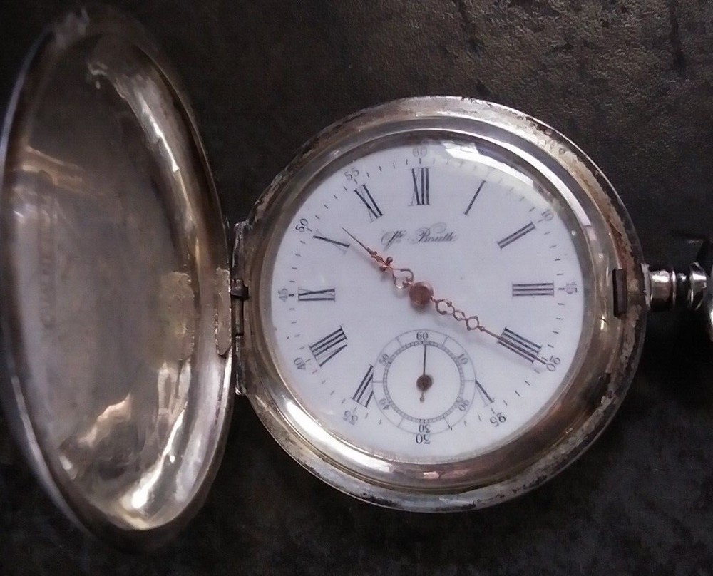 Vintage Boutte Pocket Watch Runs (#W-73)