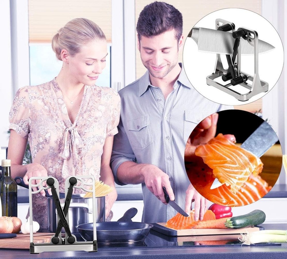 Multifunction Knife Sharpener - Kitchen Tool with Non-Slip Base