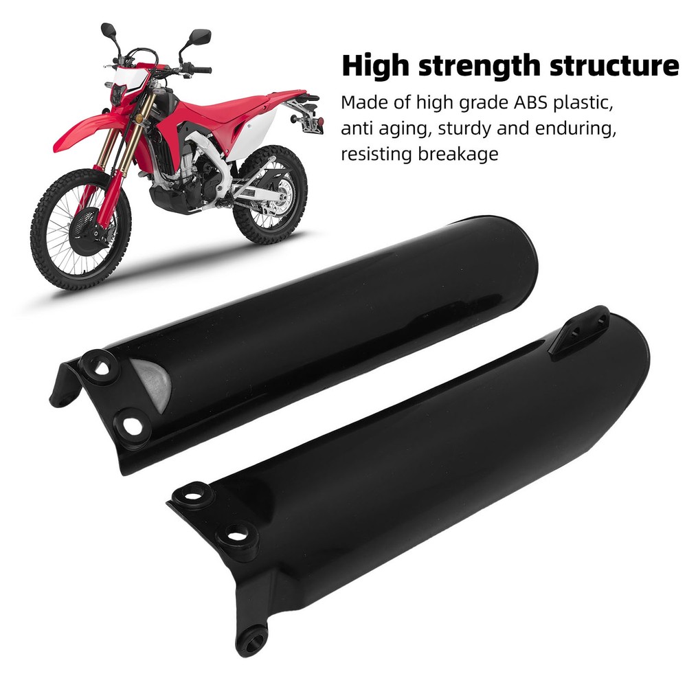 Black Fork Guard Protector Front Fork Guard Covers Shockproof Anti Aging St TWSY