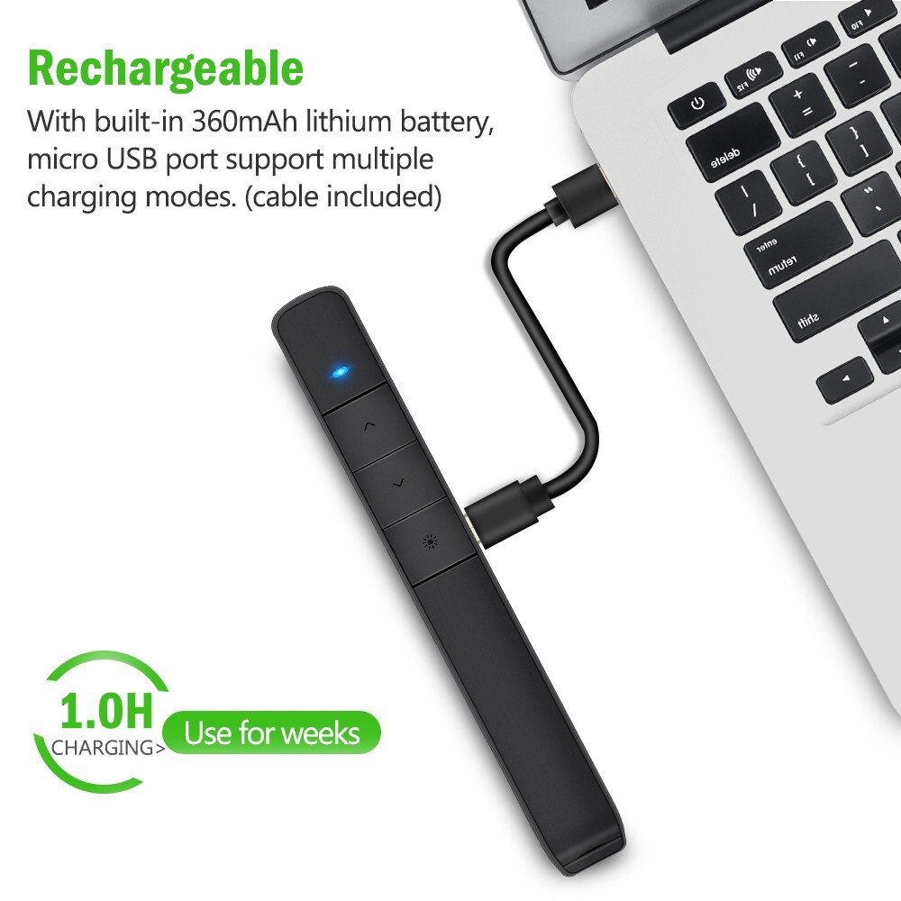 Presentation Wireless Presenter Remote USB Powerpoint Laser Pointer Clicker