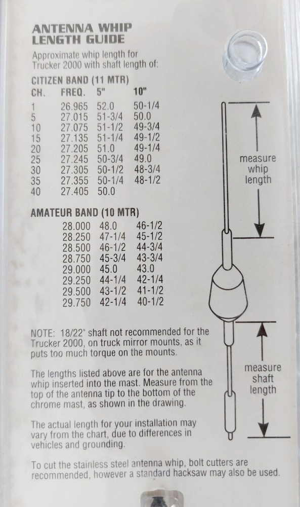 Wilson 2000 Trucker CB Antenna 3500 Watts