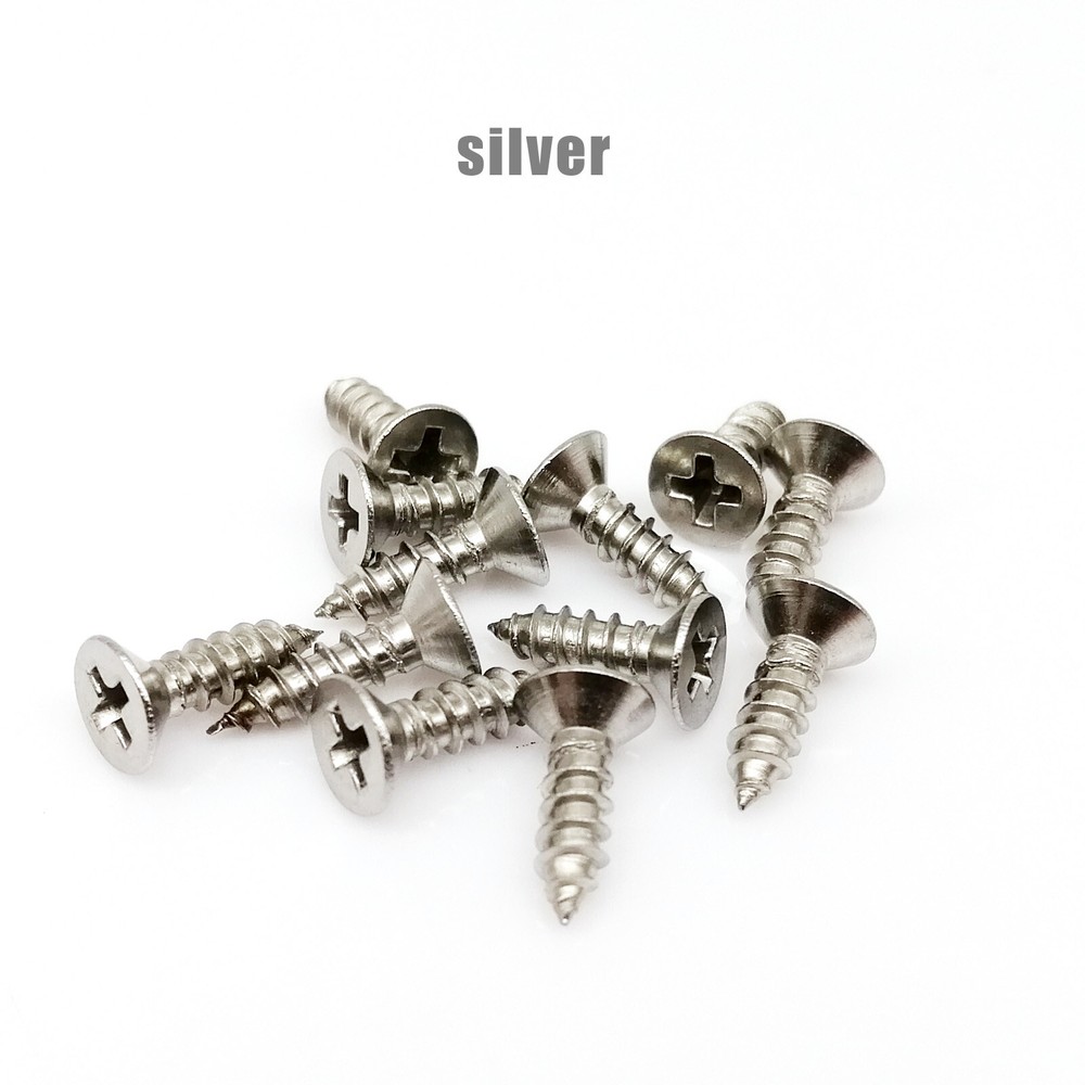 200pcs Dia 2/2.5/3mm Mini Phillips Flat Countersunk Head Self Tapping Wood Screw