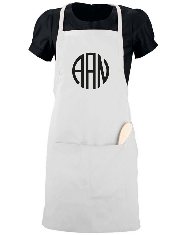 Custom Monogrammed Apron w/ YOUR INITIALS Server Size (22" x 30") monogram gift