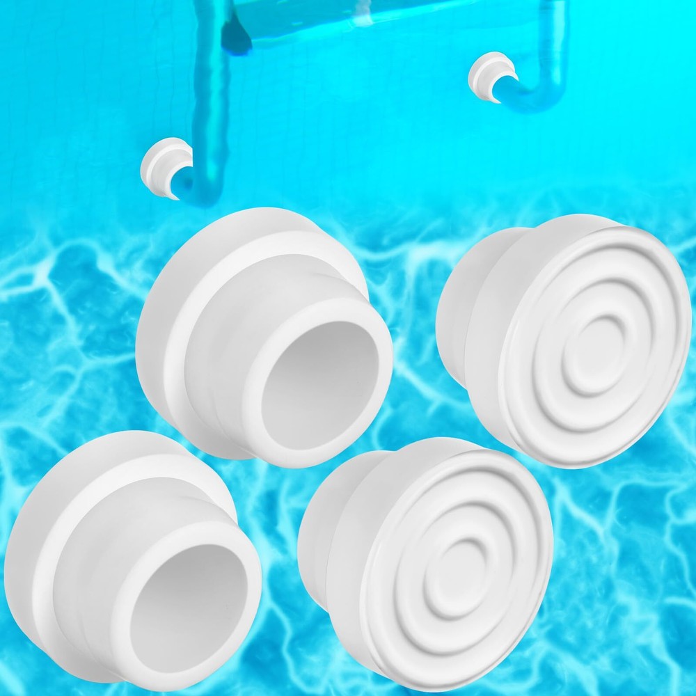 4 Pack Pool Ladder Bumpers for Inground Pool Inside Pool Ladder Silicone End ...