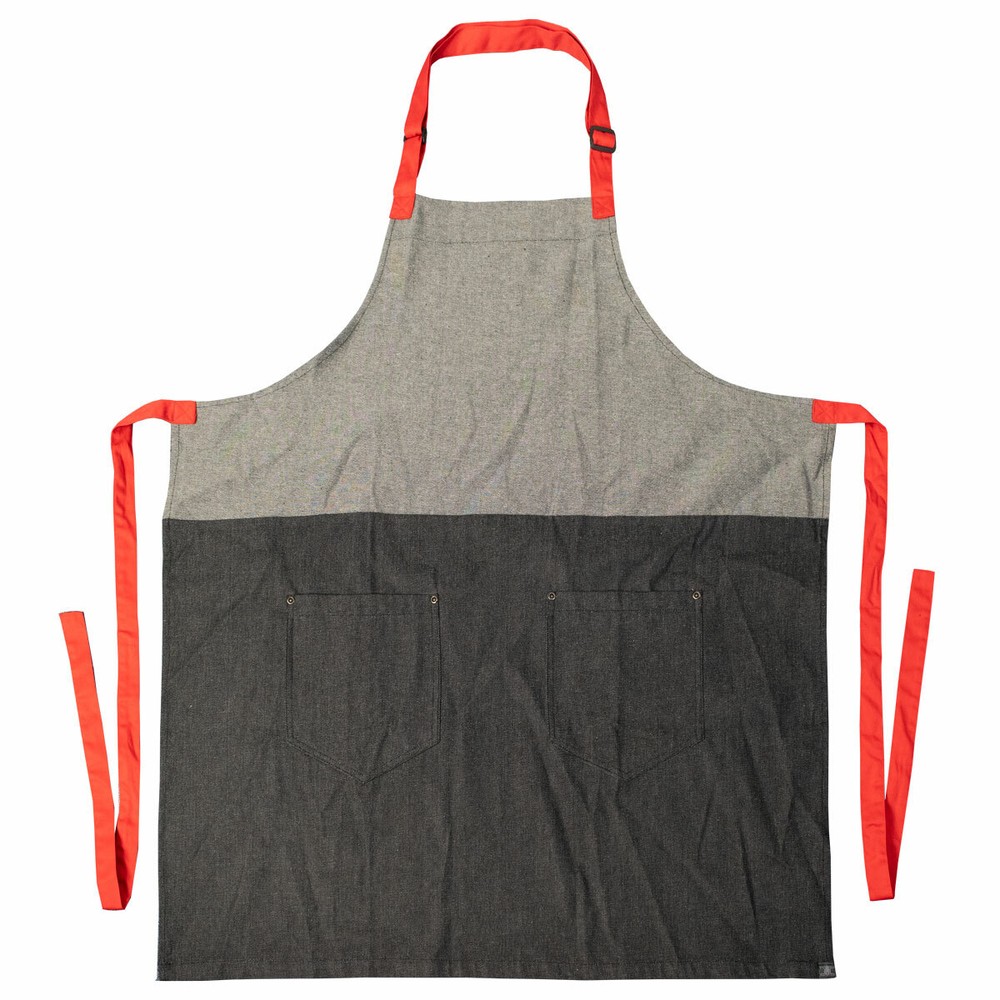 Chef Code 34" Denim Apron with 2-Pockets and Adjustable Neck CC532DNM