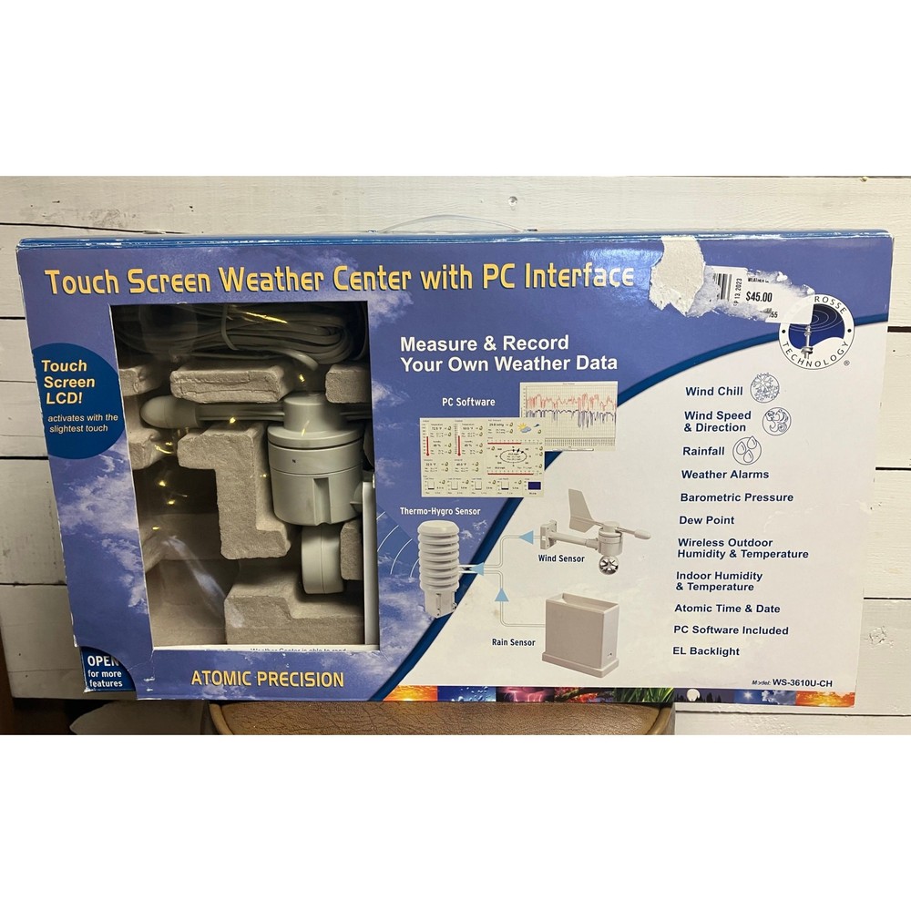 La Cross Technology Touch Screen Weather Center With PC Interface.