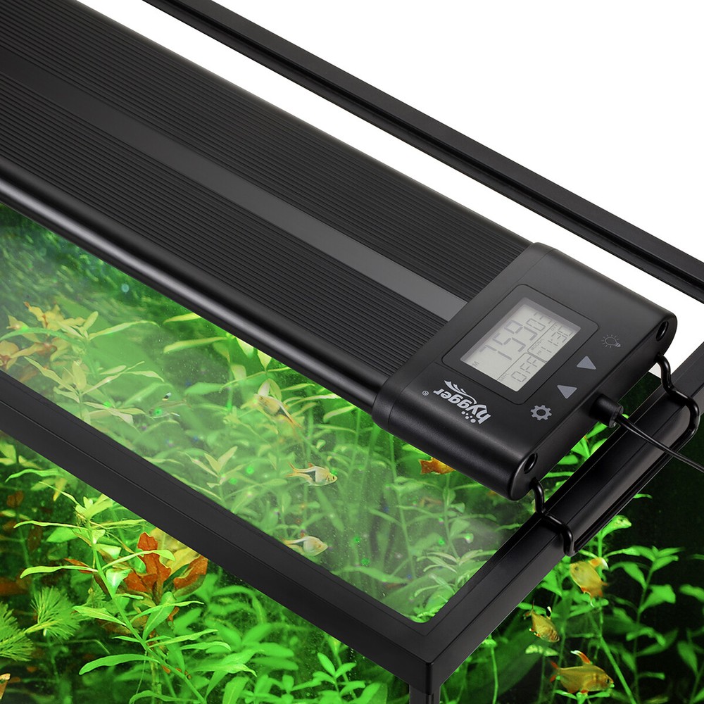 hygger LED Aquarium Light Auto On Off Timer Full Spectrum, Adjustable Brightness