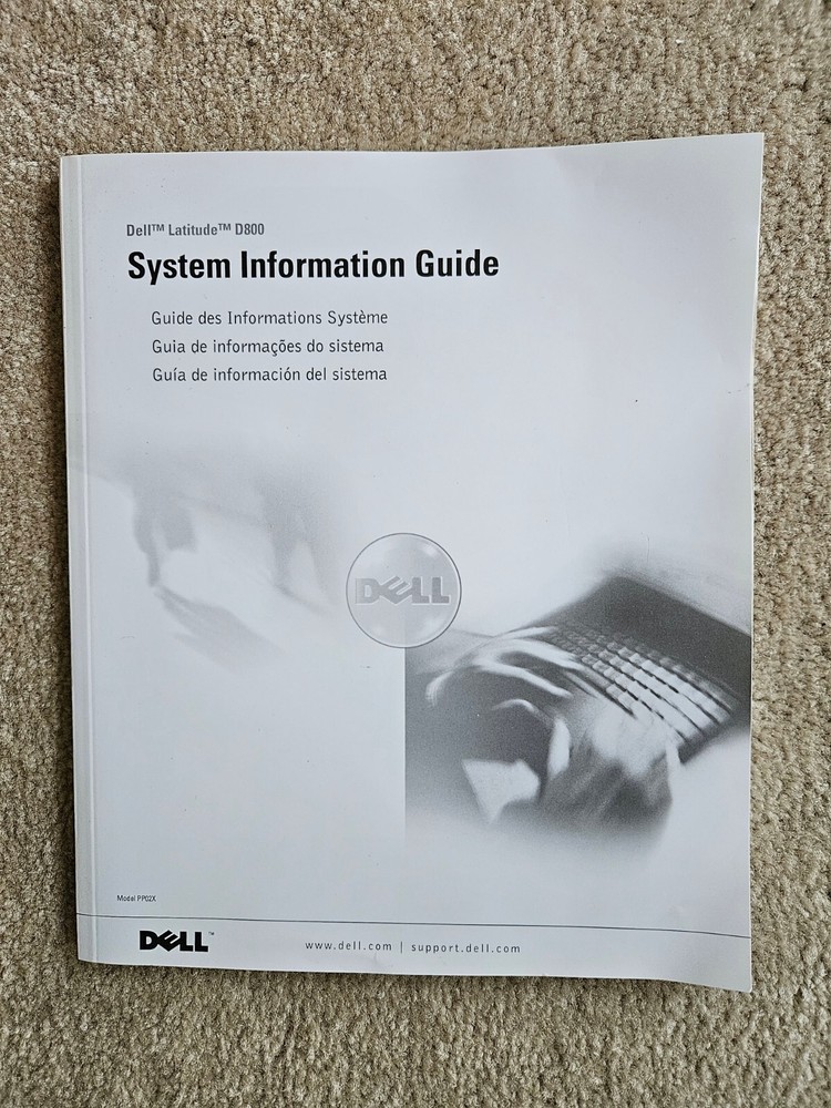 Dell Latitude D800 System Information Guide Manual (Paperback, 2004)