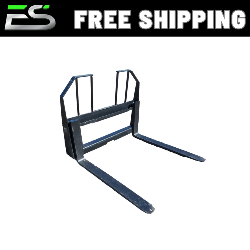 42-in WALK THROUGH Pallet Fork Frame Quick Attach 42" Fork Blades-FREE SHIPPING