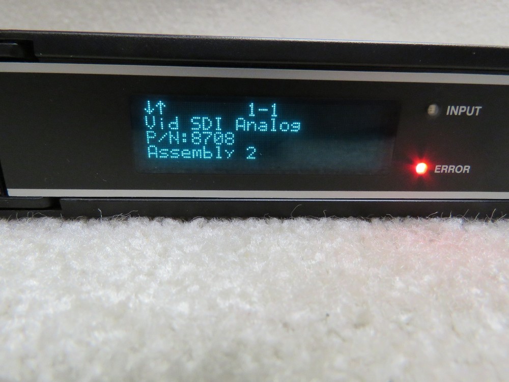 Sencore MRD 3187B Multi-format SD/HD Modular Receiver Decoder w/8708,8702 8730A