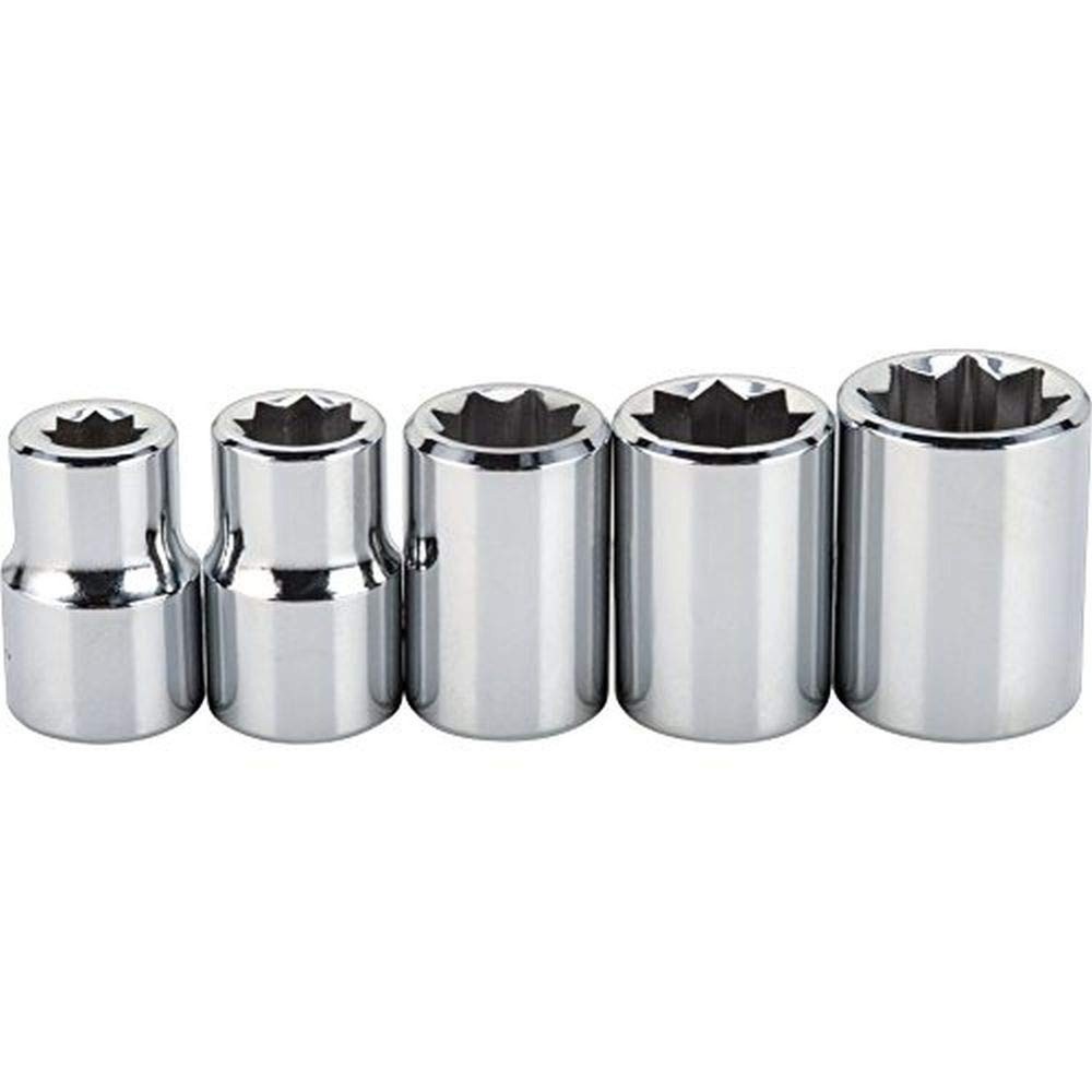 3/8" Drive 5 Piece Socket Set- 8 Point