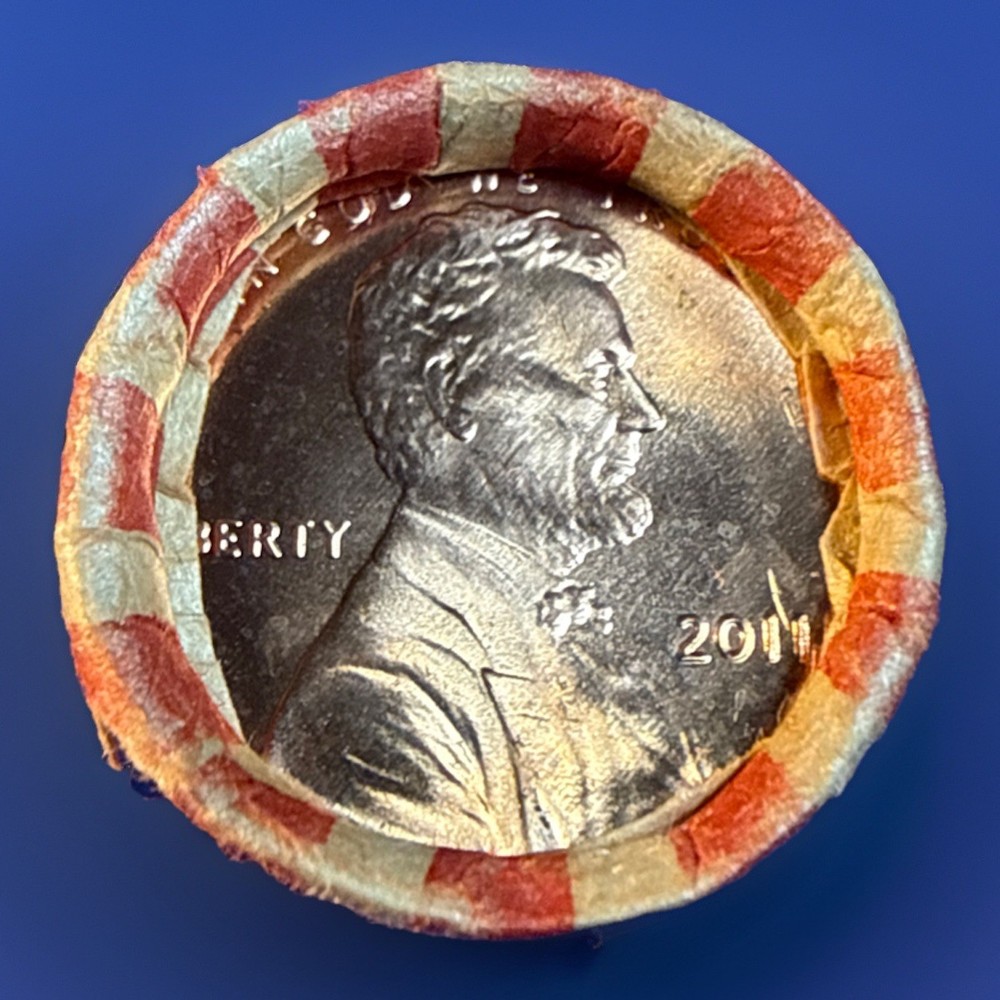 2011-P & D Lincoln Shield Cent Rolls. OBW Fed Wrapped BU Rolls.