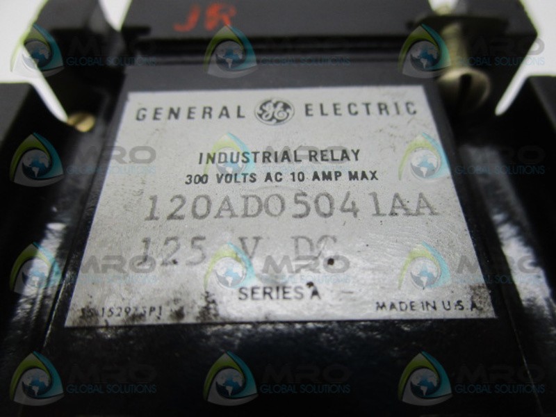 GENERAL ELECTRIC 120AD05041AA RELAY UNMP