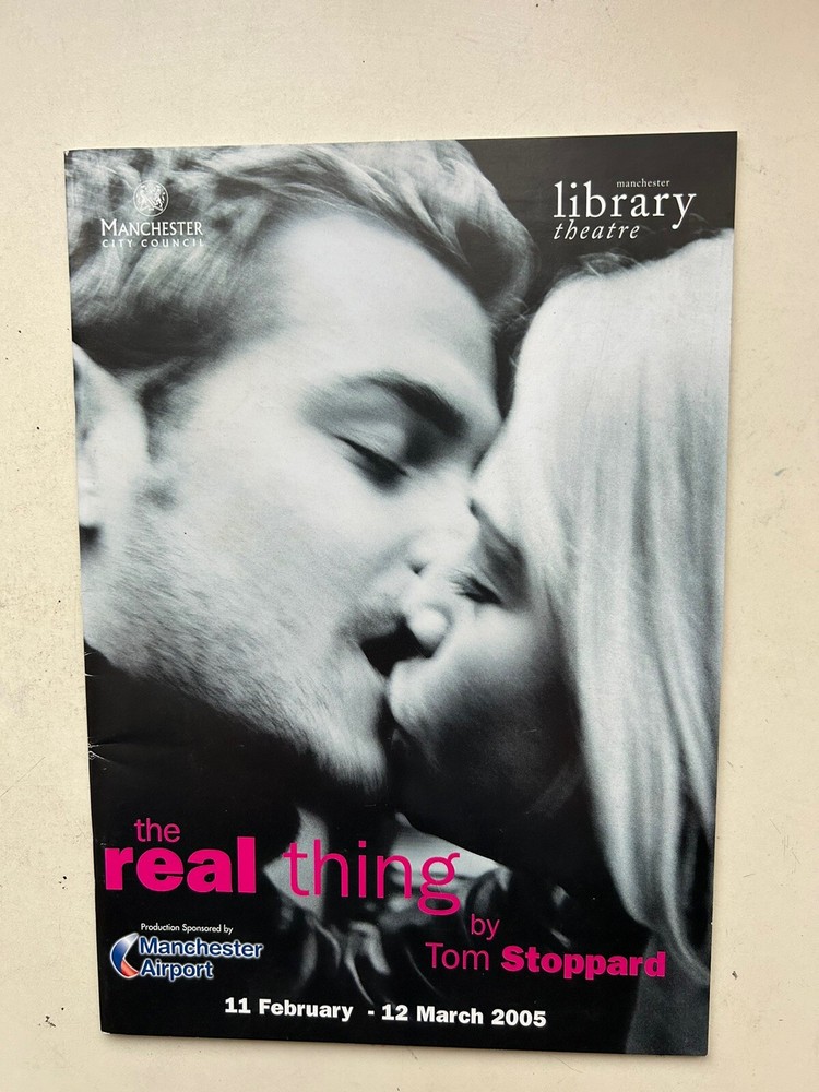 THE REAL THING  Library Manchester Theatre Programme TOM STOPPARD