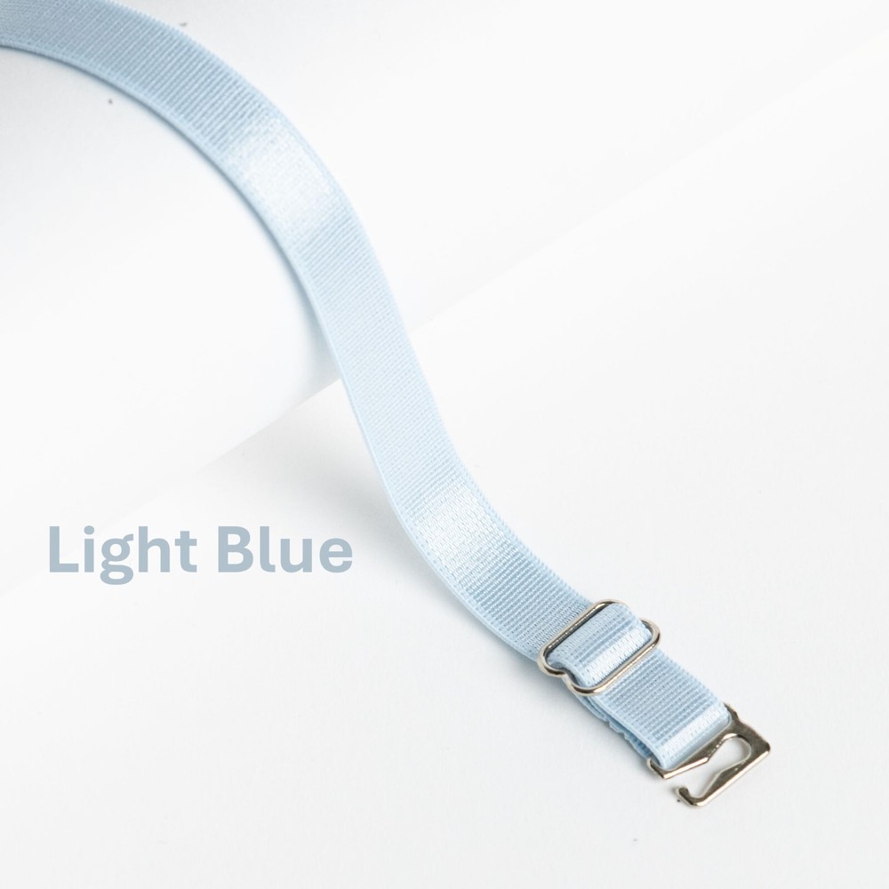BRA STRAPS - PLAIN - ADJUSTABLE - (SIL) - 1 CM WIDTH - VARIOUS COLOURS