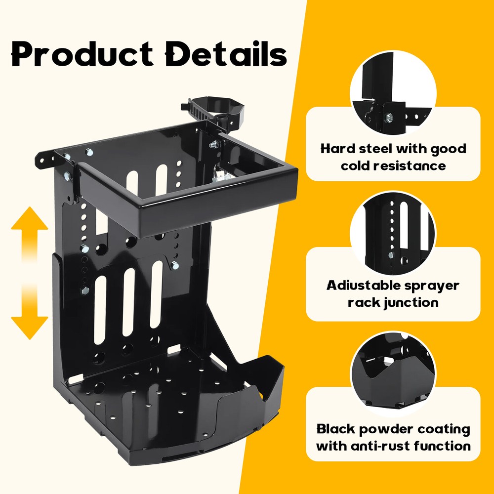 Adjustable Backpack Blower Sprayer Rack For Open & Enclosed Landscape Trailer