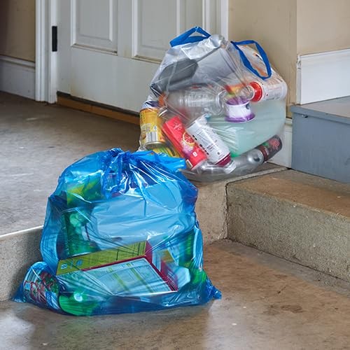 Hefty 13 Gallon Blue Trash Bags 60 Count Secure Drawstring Kitchen Bags