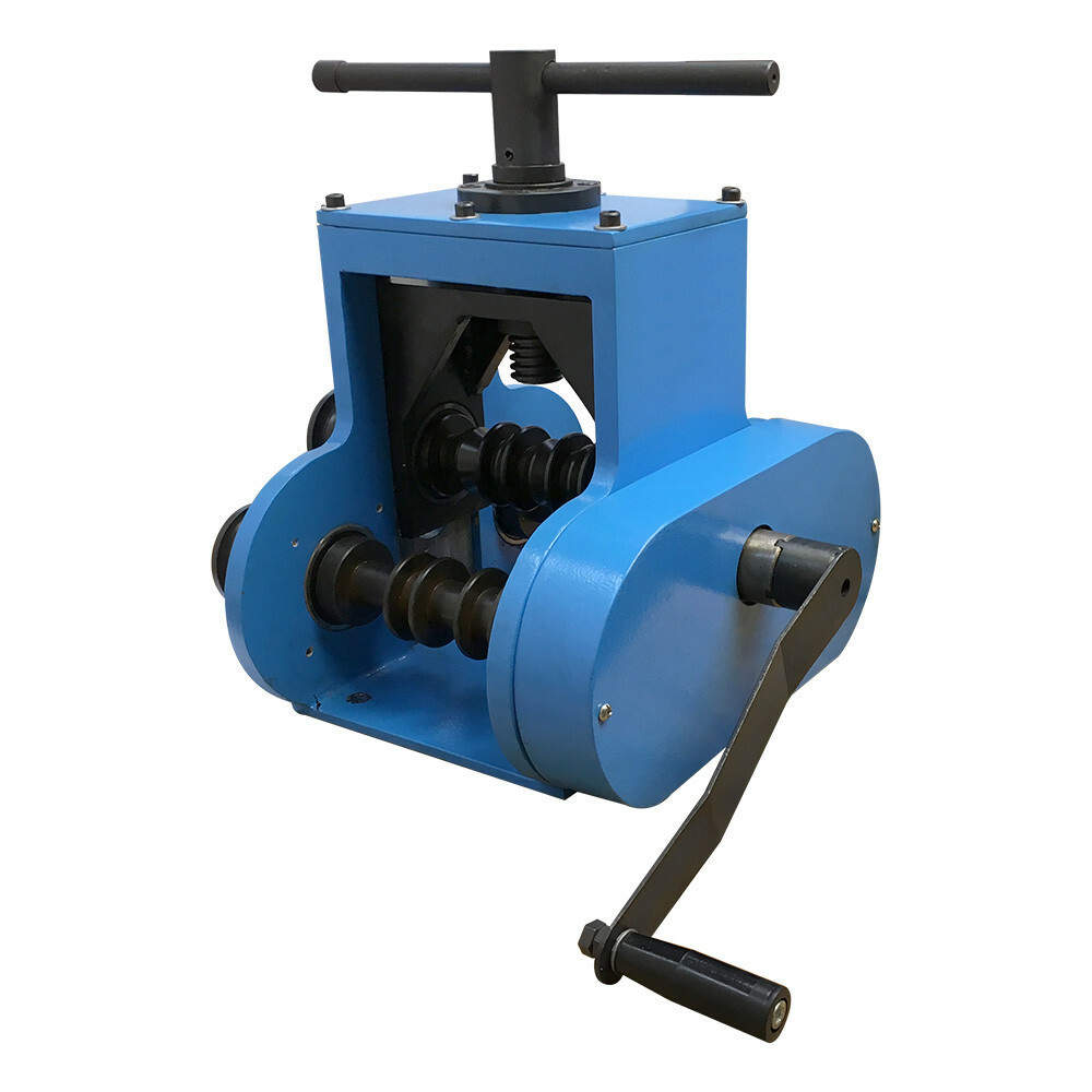 Manual Pipe Tube Ring Roll Bender Band Roller Flat Square Round