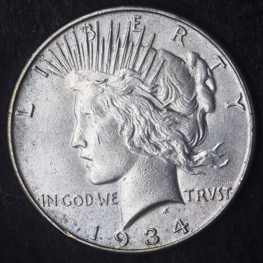 1934-P "High Grade" Peace Silver Dollar $1- COINGIANTS -