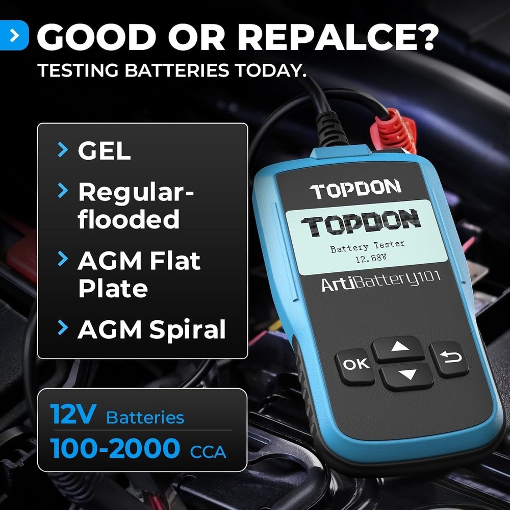 AB101 Car Battery Load Tester - Precision Testing for Smooth Vehicle Operation