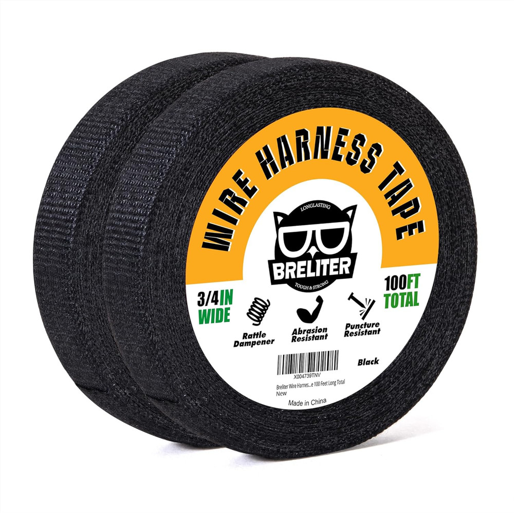 Wire Harness Tape - 2Pack High Temp Wiring Harness Self-Adhesive Auto Electrical