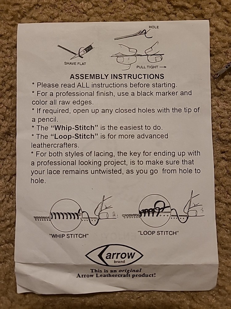 Embossed Coin Case Leather Crafting Kit