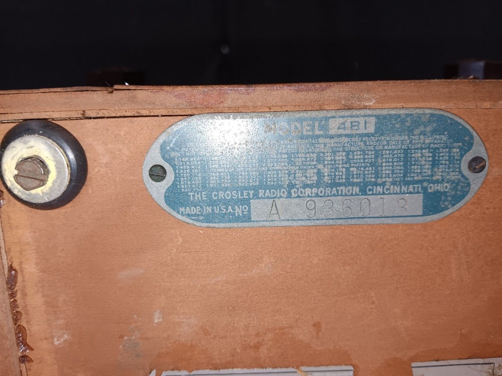 Crosley Air Cell Receiver 4B1