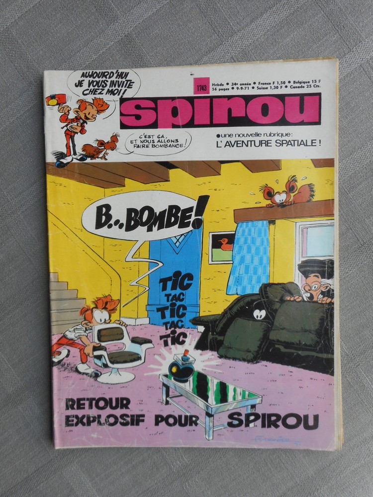 Spirou Weekly No. 1743 Correct Condition With Supplement + Mini Story