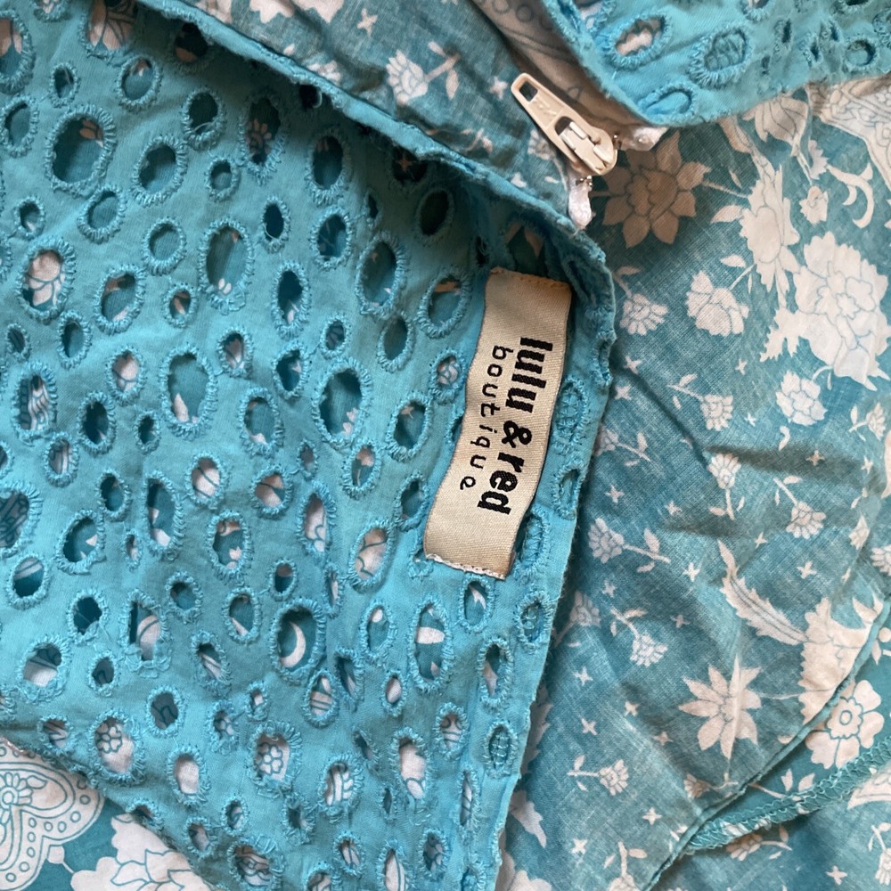 Turquoise skirt and top set size 10
