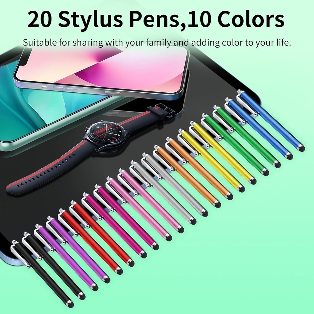 20 Pack Stylus Pen,Stylus Pen for Touchscreen High Precision and Sensitivity ...
