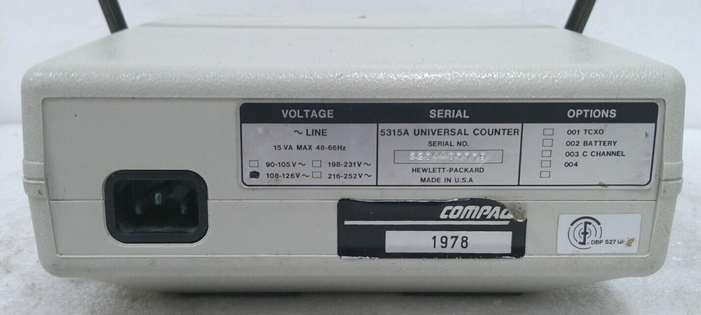 HP Compaq 5315A Universal Counter- Power Tested