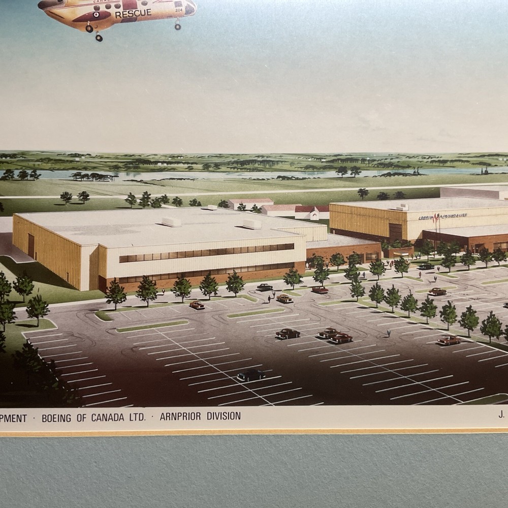 SITE DEVELOPMENT BOEING OF CANADA - ARNPRIOR DIVISION - FRAMED ENGINEERING PRINT